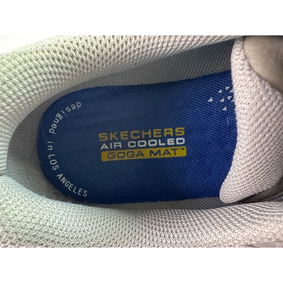 Skechers Go Run Consistent Running Shoes Air Cooled Goga‎ Mat Men's Gray Size 9 - Picture 13 of 14